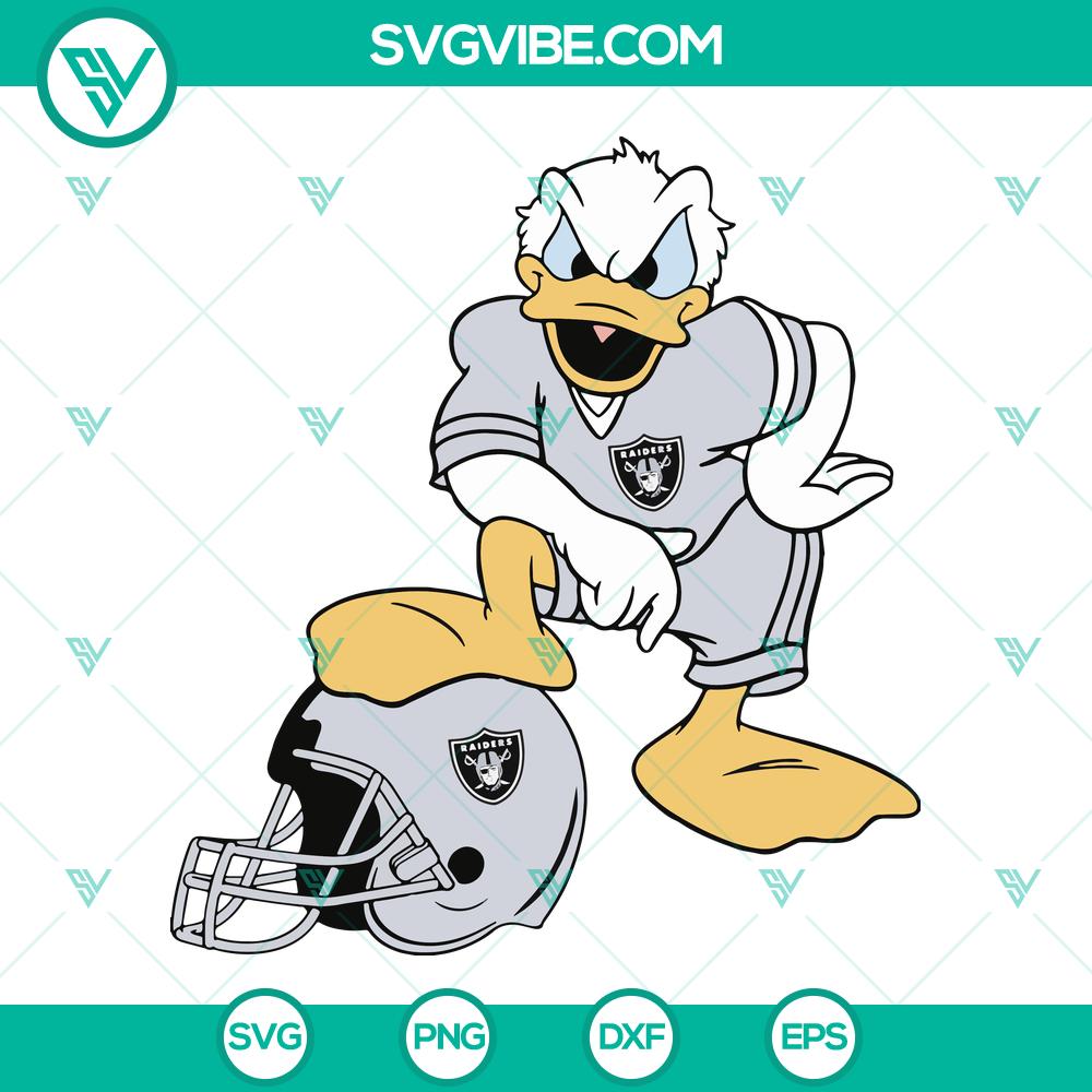 Oakland Raiders Donald Duck NFL Svg Design – Instant Download Oakland Raiders Donald Duck NFL logo SVG design for instant download, ideal for NFL fans and Raiders supporters.