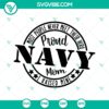 Proud Navy Mom SVG Cut File for Cricut & Silhouette, perfect for military moms, Navy family support, digital crafting projects.