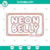Neon Belly Jiu Jitsu SVG Cut Files - Clipart for Silhouette & Cricut, ideal for martial arts craft projects.