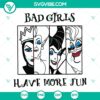 SVG Disney Villains inspired design. Instant Download of Bad Girls characters. Perfect for digital projects.