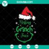 Resting Grinch Face SVG for 2021 holiday shirt design, perfect for Christmas. Instant download.