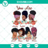 Black Woman SVG design with empowering message "Black Women You Are Amazing". Perfect for instant download.
