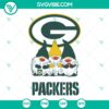 Green Bay Packers triples gnomes sport SVG with NFL football team design, perfect for fans. Instant download for crafting projects.