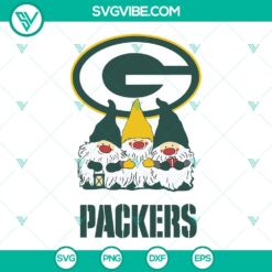 Green Bay Packers Triples Gnomes Sport SVG - NFL Football Team Design - Instant Download