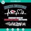 An NFL football-themed SVG featuring a Kansas City Chiefs heartbeat design, available for instant download. Perfect for Chiefs fans!