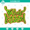 Billie Eilish logo SVG cut files for Silhouette and Cricut machines, perfect for creating decals. Instant download.