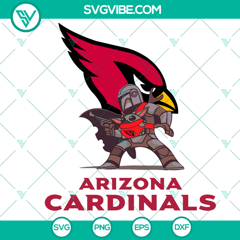 mockup-573075958.jpg Mandalorian Baby Yoda Arizona Cardinals Chiefs NFL SVG Bundle - Instant Download, featuring unique team-themed design elements.