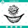 Joker mouth cut files for Silhouette and Cricut decals, in SVG, PNG, DXF, EPS formats. Instant download for crafting projects.
