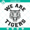Tiger school spirit SVG design for sports Cricut cut files, perfect for crafting projects.