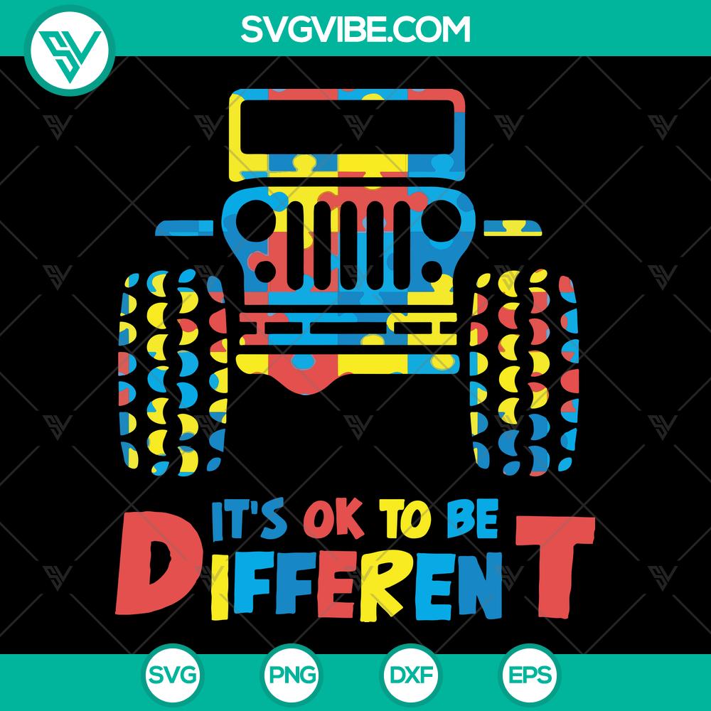 Jeep Autism Svg Png Custom File | Printable for Cricut Silhouette Jeep autism awareness custom SVG PNG file, ideal for Cricut and Silhouette, designed for print and cut projects.