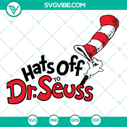 Dr. Seuss themed SVG with funny cat clipart and sayings, ideal for instant download.