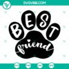 Dog and Cat Paw SVG Bundle ideal for pet lover crafts with Cricut and Silhouette, includes cut files for crafting.
