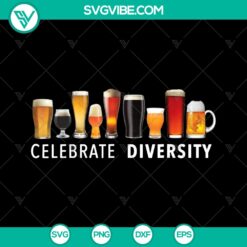 Brother Sister SVG celebrating diversity while drinking craft beer, perfect for instant download.