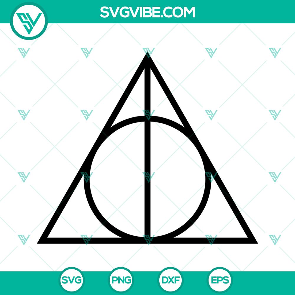 mockup-615230610.jpg Harry Potter Deathly Hallows decal cut files in SVG, PNG, and DXF formats for DIY crafts and projects.