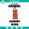 Spirit animal gummy bear SVG cut files for download, cute and whimsical design for crafting projects.