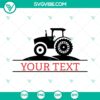 Farm tractor monogram SVG personalized design for farm life enthusiasts.