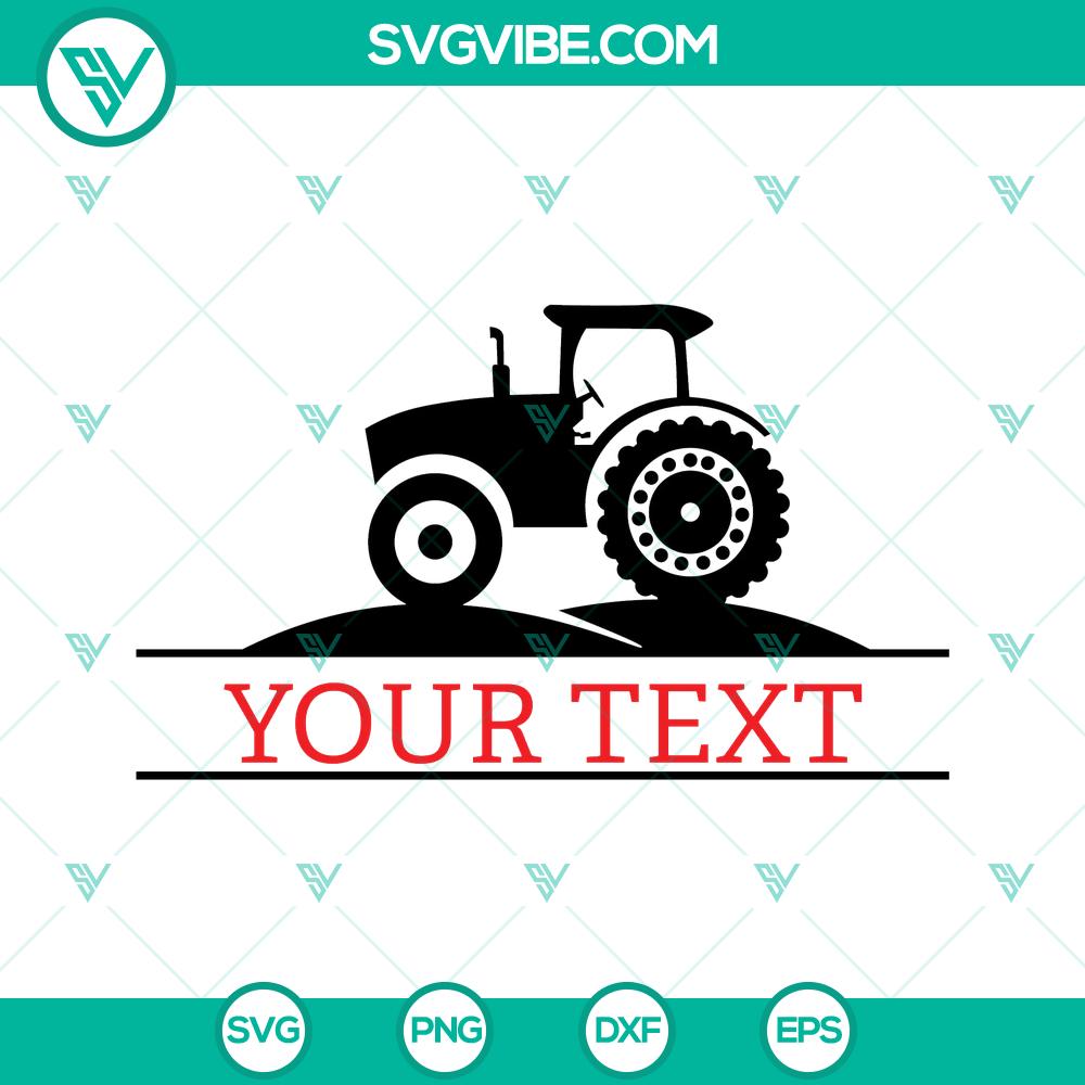 mockup-617302057.jpg Farm tractor monogram SVG personalized design for farm life enthusiasts.