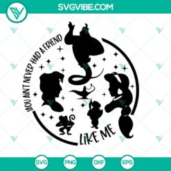 Aladdin You Ain't Never Had A Friend Like Me SVG Cut Files - Instant Download