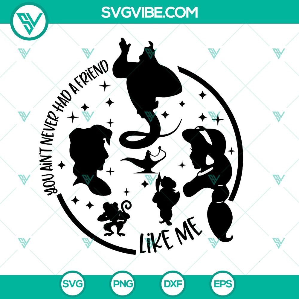 mockup-625909484.jpg Aladdin You Ain't Never Had A Friend Like Me SVG cut files for instant download, featuring a magical design inspired by the Disney movie.
