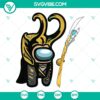 Among Us Loki Scepter SVG PNG for Cricut & Silhouette - Instant Download, custom digital design for crafting projects.