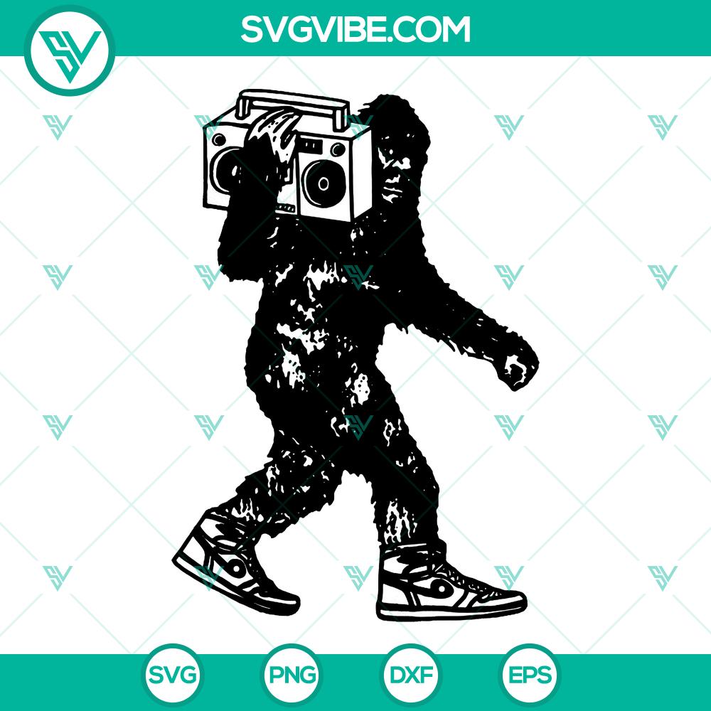 mockup-632628144.jpg Bigfoot themed SVG bundles for radio and music designs, digital cut files for download.