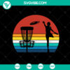 Retro Disc Golf SVG Design for Cricut & Frisbee - DXF & PNG Files, ideal for crafting and sports enthusiasts.