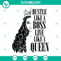 Black Queen Chess SVG - Dope Afro Melanin Black Woman King Design