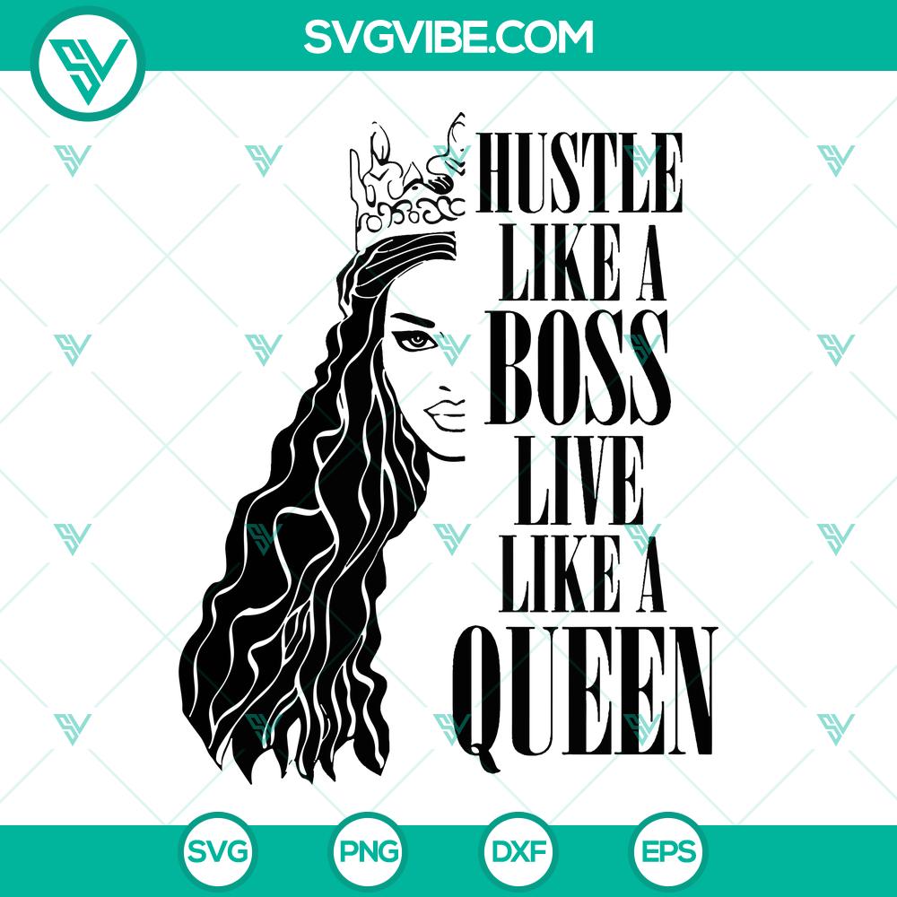mockup-641450561.jpg Black Queen Chess SVG featuring a stylish Afro Melanin Black Woman King design, perfect for diverse representation in chess.