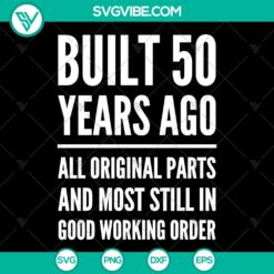 Humorous Brother Sister 50th Birthday SVG Bundle for Instant Download - Celebrate milestone birthdays with fun sibling-themed designs.