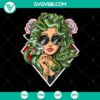 Medusa Smoking Weed SVG design for hippie stoner culture, featuring cannabis and marijuana motifs. Trending instant download.