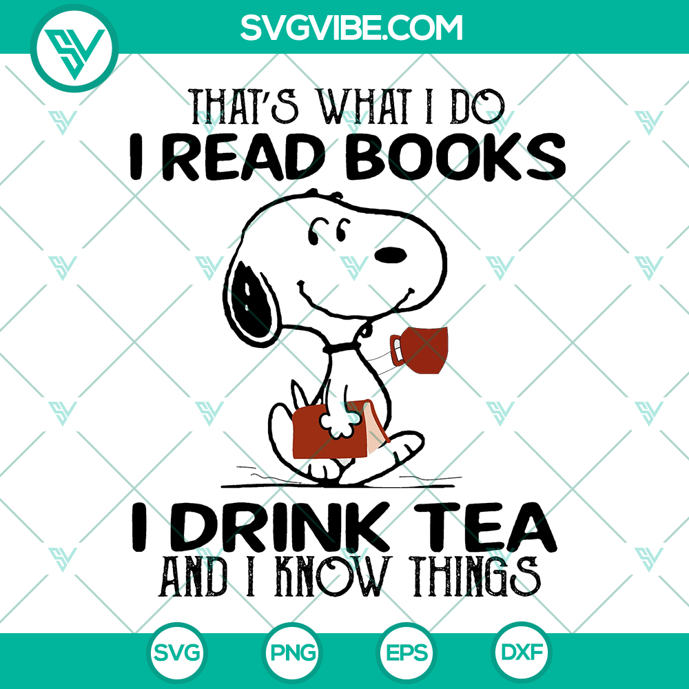 Snoopy Quotes SVG: I Read Books and Drink Coffee – Instant Download Snoopy Quotes SVG design with "I Read Books and Drink Coffee" text for instant download. Ideal for Snoopy fans, book lovers, and coffee enthusiasts.