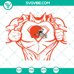 Cleveland Browns Superman NFL Team Logo SVG - Instant Download, featuring Superman-inspired team logo design.