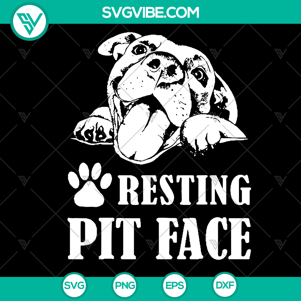 mockup-681805149.jpg Resting pitbull dog animal pet SVG design, great for digital crafting. Instant download available.