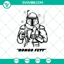 Star Wars Boba Fett Weed SVG - Instant Download