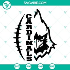 Cardinals Football SVG Cut File - PNG Silhouette Digital Files