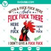 Funny adult humor SVG with text "Fuck Fuck Chicken" in bold typography, instant download.