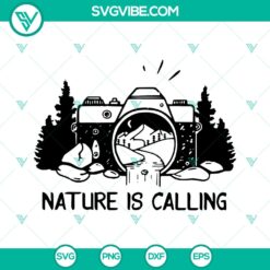 Nature-themed camping camera and jungle SVG cut files for instant download. Ideal for crafting and design projects.