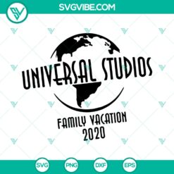 Universal Studios Family SVG Cut File - Instant Download