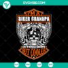 Biker Grandpa SVG design for a cool grandfather gift, instant download - ideal for biker grandpa supporters and enthusiasts.