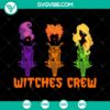 Hocus Pocus Witches Crew Chopper Motorcycle SVG design for Cricut & Silhouette - Perfect for Halloween crafts and projects.