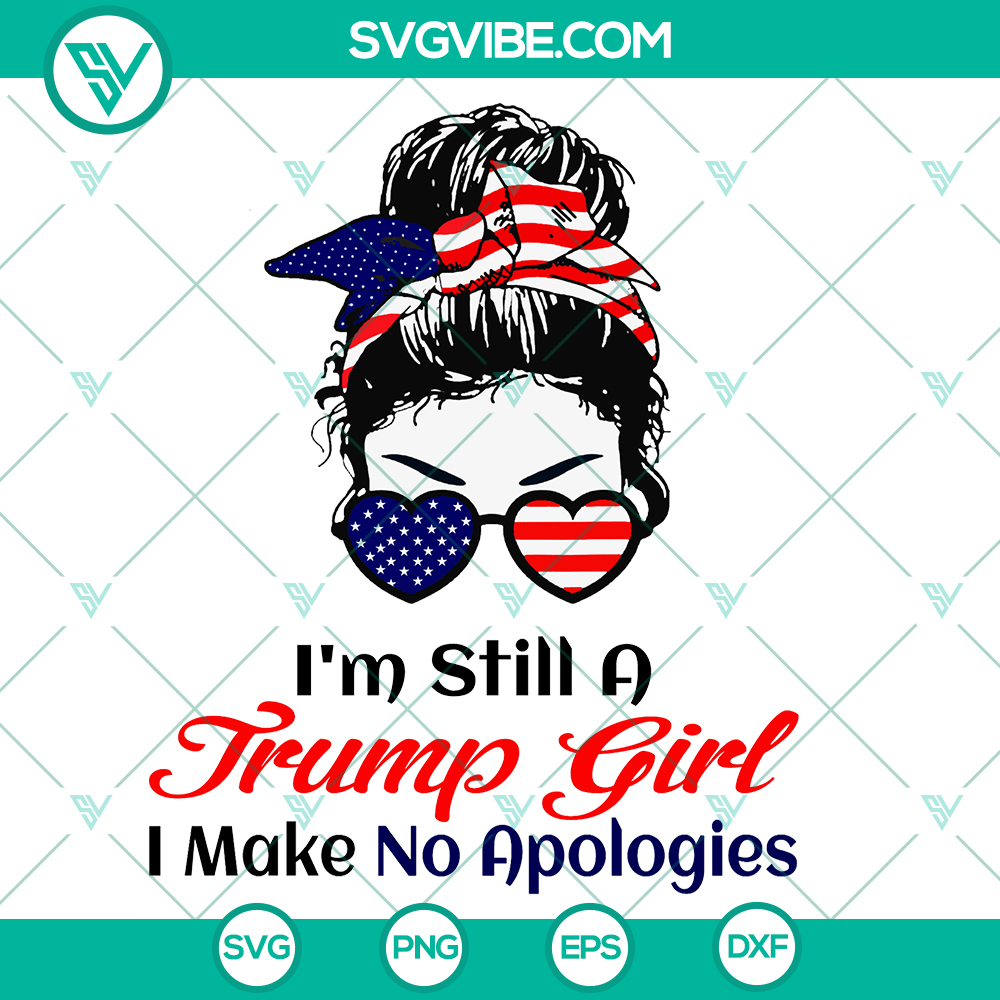 mockup-716430149.jpg America SVG Trump Girl 4th of July Patriotic design for instant download, perfect for Independence Day celebrations.