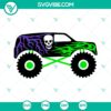 Black monster truck skull flames lightning layered SVG design, ideal for instant download. Bold and edgy graphic for customization.