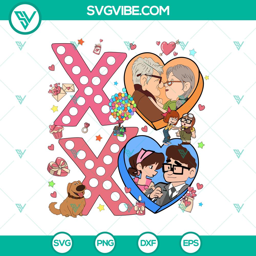 mockup-720579727-1.jpg Disney Carl & Ellie Valentine’s Day SVG, DXF, EPS, PNG Files featuring cute character illustrations perfect for crafting projects.