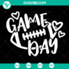 Game Day Football and Cheer Mom Cut Files - Love Football SVG design for Cricut and Silhouette, perfect for sports moms.