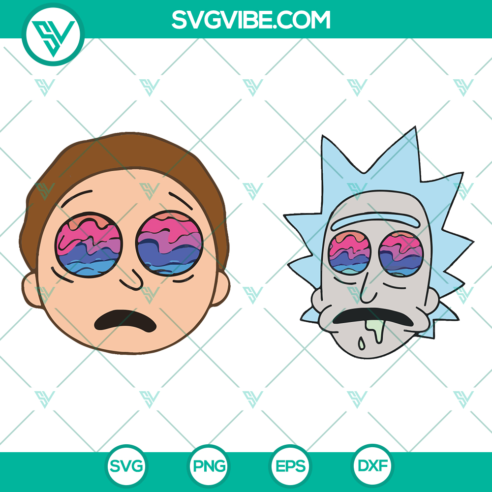 Drugged Rick and Morty SVG | Insane Drugs Design – Instant Download Drugged Rick and Morty SVG design with insane drugs theme, perfect for instant download.