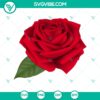 Rose red transparent PNG clipart for sublimation designs, perfect for digital crafting projects.