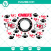 Kansas City Chiefs Starbucks wrap SVG featuring football sport design, ideal for sports fans and DIY projects.
