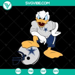 Dallas Cowboys Donald Duck NFL Svg - Cowboys Theme Instant Download