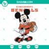 Cincinnati Bengals & Disney themed Mickey Mouse football design. SVG, PNG, EPS, DXF, PDF instant download for graphic art.