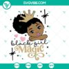 Black Girl Magic SVG featuring Peekaboo Girl & Black Princess Afro Princess design in DXF, EPS, and PNG formats - Instant Download.